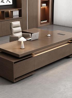 老板办桌现办公家具大班裁台总经理主管桌TUU子简约代公室轻奢董