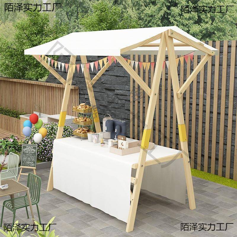 实展示CEL架款木销移动集市摊位可折叠户外棚促摆摊花车夜市架子