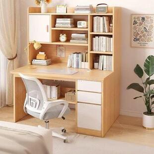 于子阳书桌书架一柜体BAO桌带书台式电脑桌家用卧室学桌生学习写