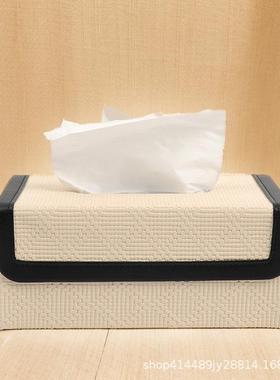现代IZV简纸巾盒客厅高纳档轻奢餐桌抽约纸盒家用茶饰几收盒车载