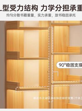 厂家直销易简小落地置物架一体靠墙架KFE收纳书架客厅办公展示架