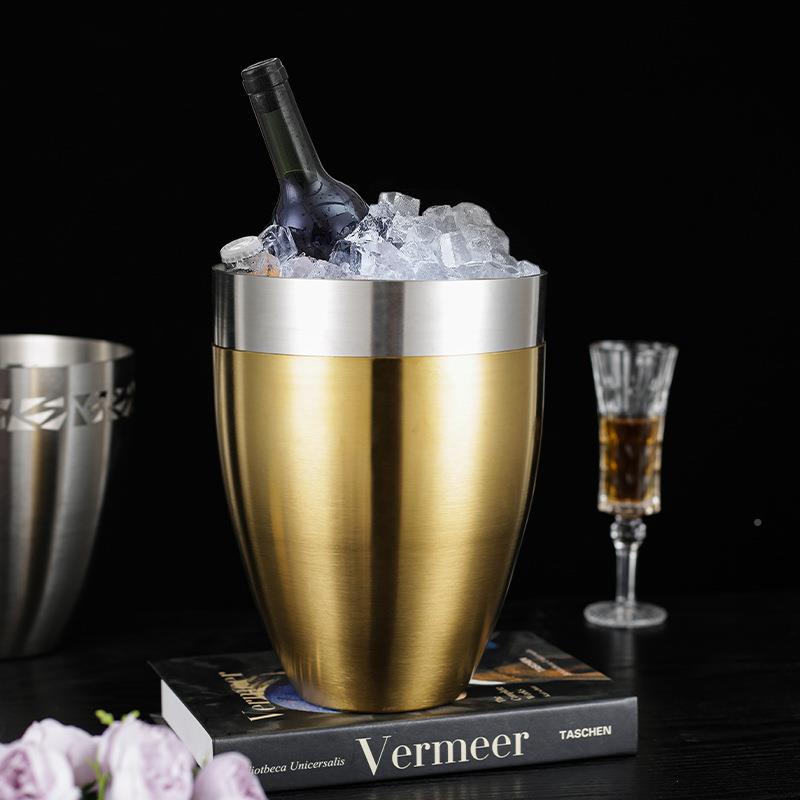 约镂空不锈钢香桶冰粒桶红桶酒冰SUA镇桶酒吧用品装饰简摆槟件