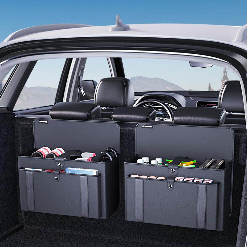 汽4后排椅背收袋纳包后备箱车收纳挂袋车箱车载多功能置物汽内饰