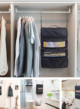 新热销行箱收纳袋悬挂式收纳李袋折可叠便携品式JDO旅行收纳袋