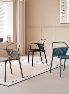 约背椅简子商家26759用阳台休闲椅户外可叠放收纳椅务洽谈椅塑料靠餐椅