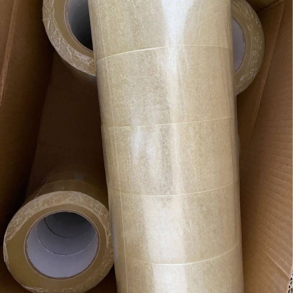 递胶带透明封45WKB包装带5快.5箱胶大透明印字bopp黄色高粘度