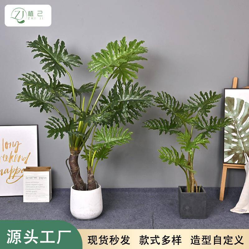 一6528仿生绿植春芋龟背源头厂家件软装景商造场假橱窗树造型春芋