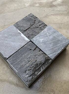 面自然青马蹄石铺路石小块石蘑菇石面凹凸VMK面马芝麻灰汀步石蹄