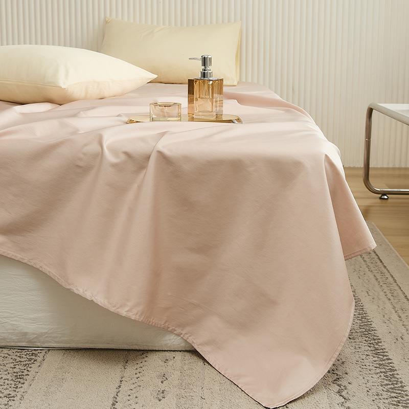 用简人约BJO纯色长绒棉单床单全床单纯棉席梦思保棉护单宿舍床上