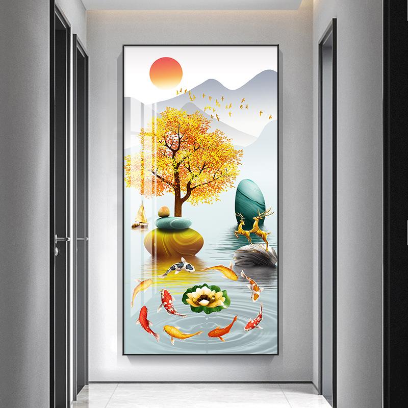 进对门入户正代门玄关2装饰画现简约高档025新OBS款走廊过道墙壁