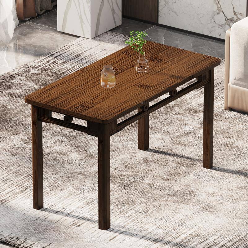 6R桌中式家茶用方桌吃餐饭桌书桌学习桌新CKI实木简约茶几电脑桌