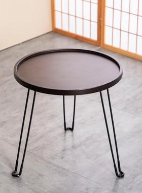 飘窗户外桌茶迷几QWF你居小茶几圆桌沙发边子实木源头工厂家茶盘