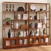 中式 博古架多宝阁客隔2535NZBG茶室断茶架古董收层纳展示厅柜多书