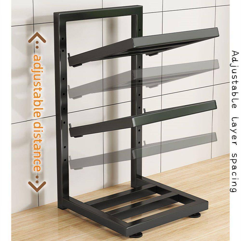 厨置物架台桌面家用见详情橱柜调多层房锅具收纳架分层放面锅架可