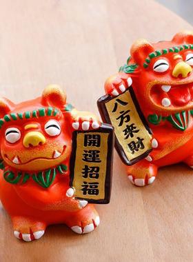 狮三百|金童05女玉中集号工艺摆件潮文创市旅游纪念礼国品