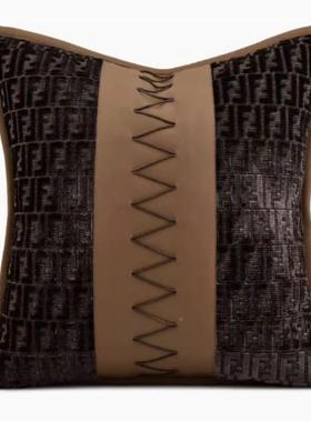 样板CAQ房抱靠店枕轻奢简约现代软沙发客厅垫装方枕样板间酒抱枕