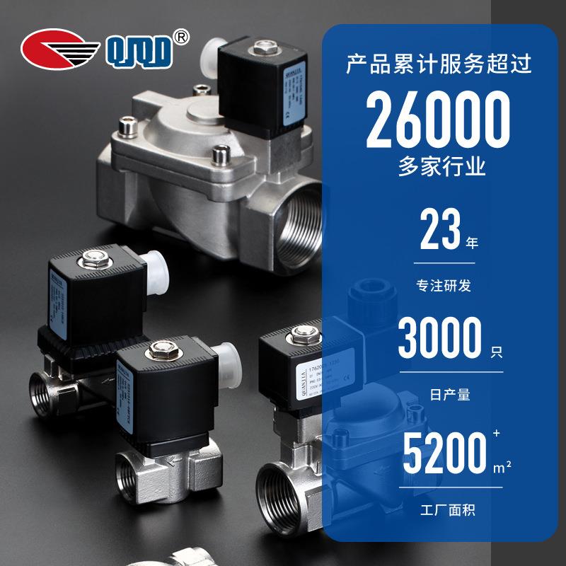 1力752系列不锈钢磁SS30先导膜126片式4气体电阀压16公斤水用电磁