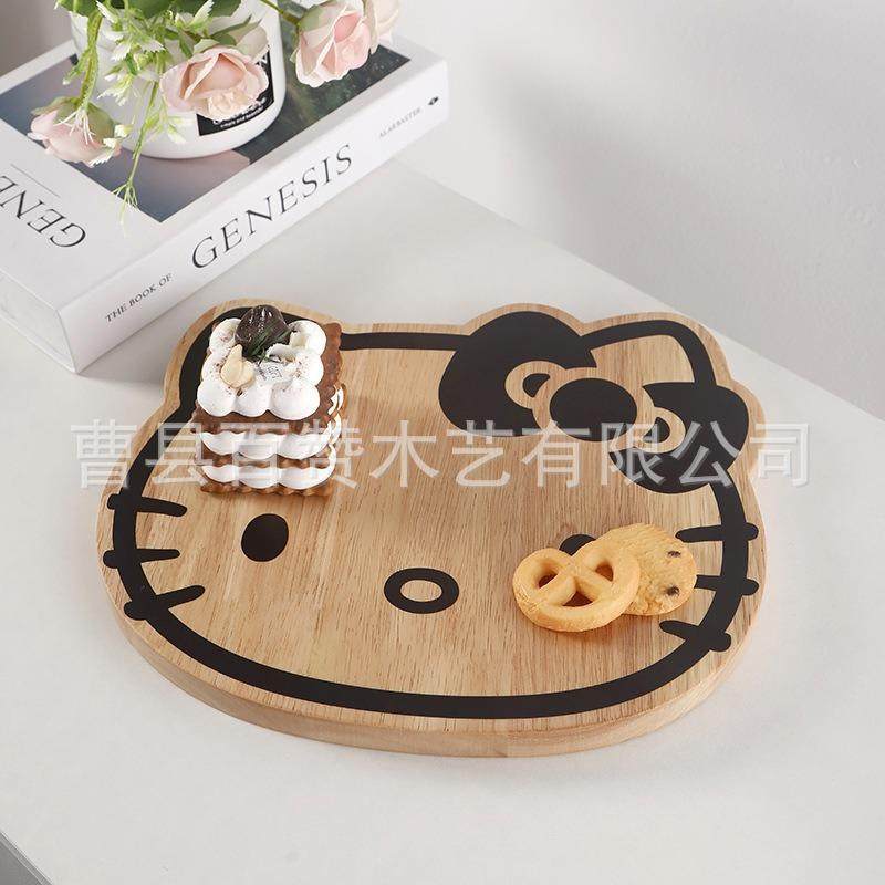现质货木可爱小猫形状果砧板家厨房切水菜板BAB辅食糕点可爱用托