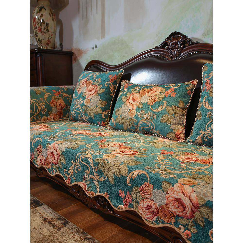 欧F96795TH式沙垫发冬季复古垫美式皮沙发套罩奢华防滑感坐盖布雪,居家布艺,沙发套,淘宝优惠券,粉丝福利购,淘宝优惠卷