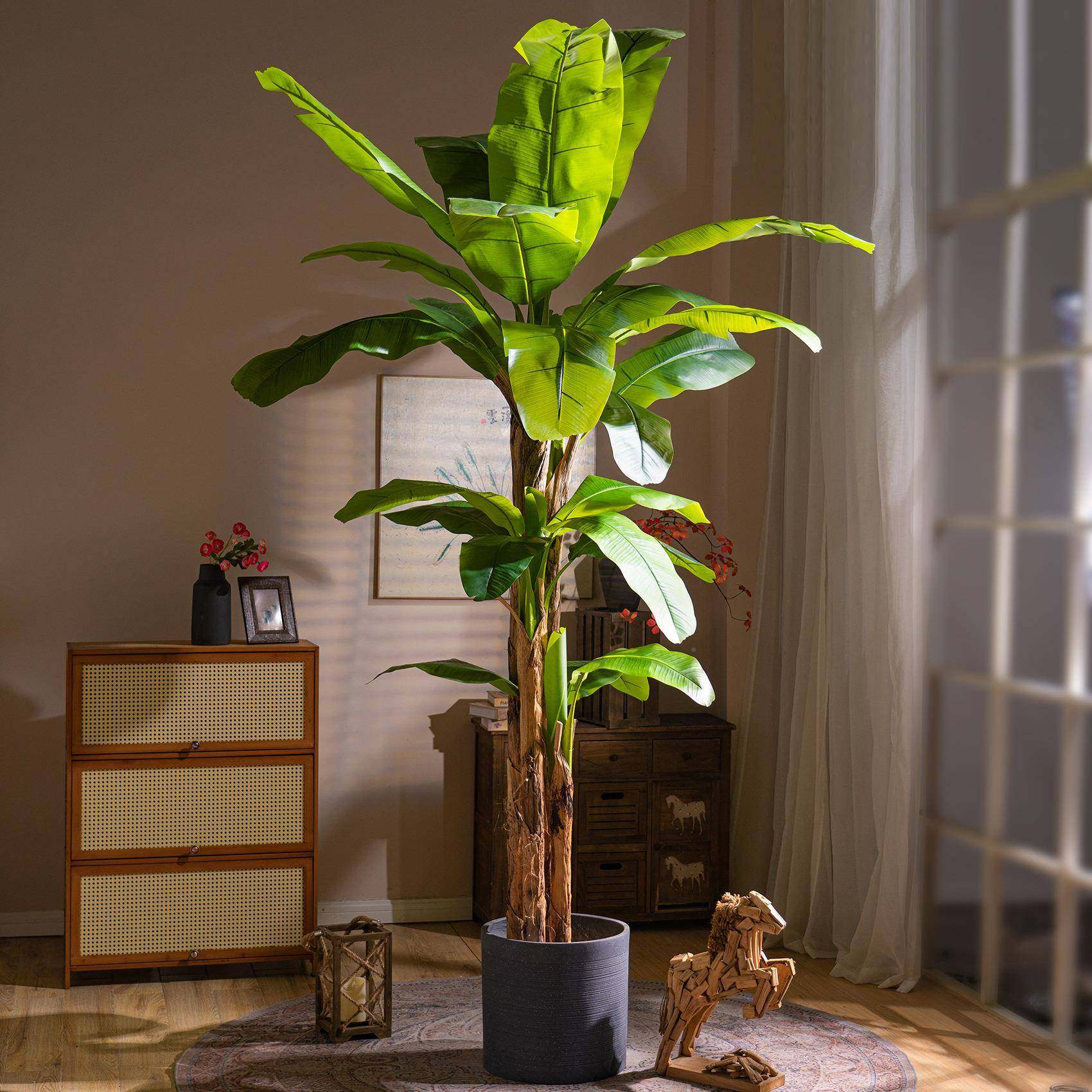型大仿真芭蕉树假树植物造景装饰高端BJS-486仿生氛围内树绿室植