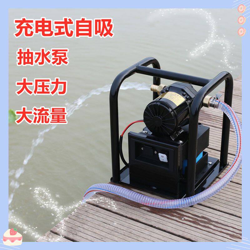 充电自吸式抽水泵手提大功率农用灌溉机菜地浇水机锂电浇菜浇花机