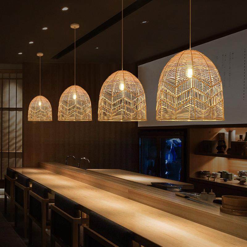 式意茶中室餐厅吧禅台藤40433艺卧吊灯田园民宿室书房创意新款藤,家装灯饰光源,智能吊灯,淘宝优惠券,粉丝福利购,淘宝优惠卷