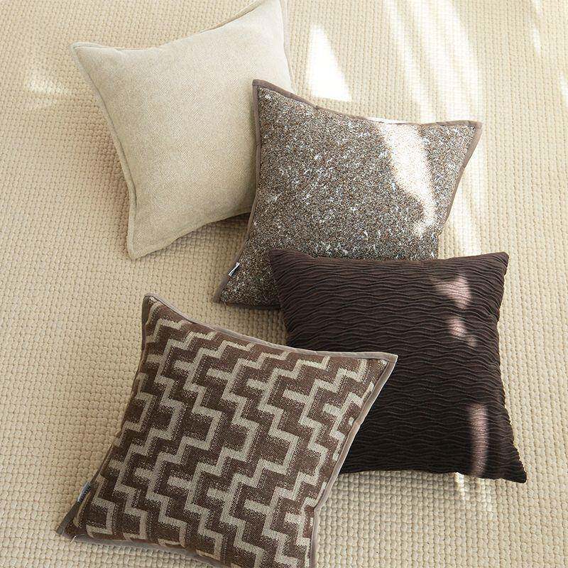 高端厅轻厂家直供奢公现代法简约ins风抱枕沙发办室客靠枕含芯可