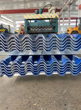 厂0生75压29531型板家彩钢瓦楞板屋顶墙产面彩钢瓦
