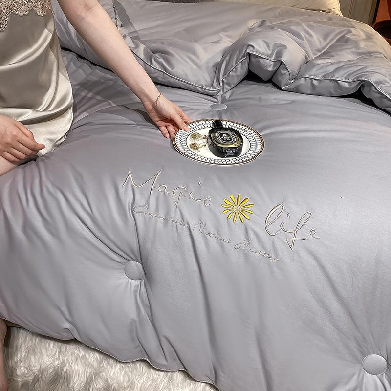 包邮米6斤酒2店款绣花JINHUI亲肤大豆纤被维家用反芯季春秋大豆被