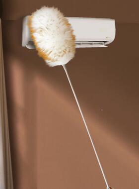 鸡子毛掸电除OBX尘静扫灰家用羊毛子掸可伸缩蜘蛛网打扫