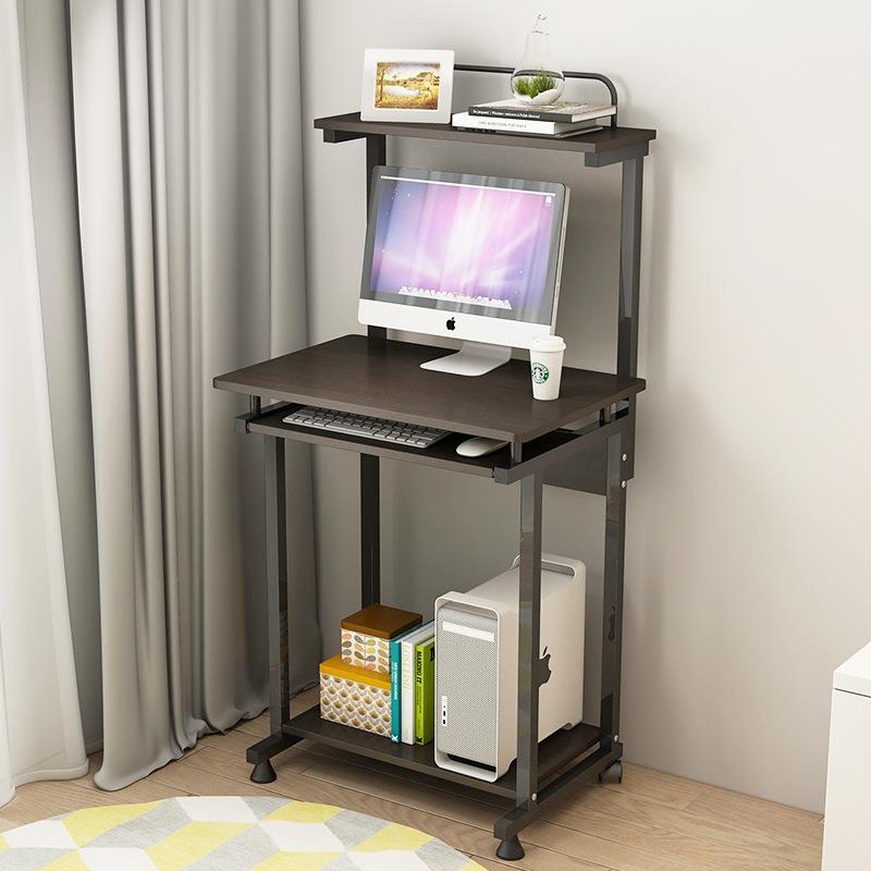 台式家用简约小经济型电JOH生脑桌学卧室空间省简易桌子书架书桌