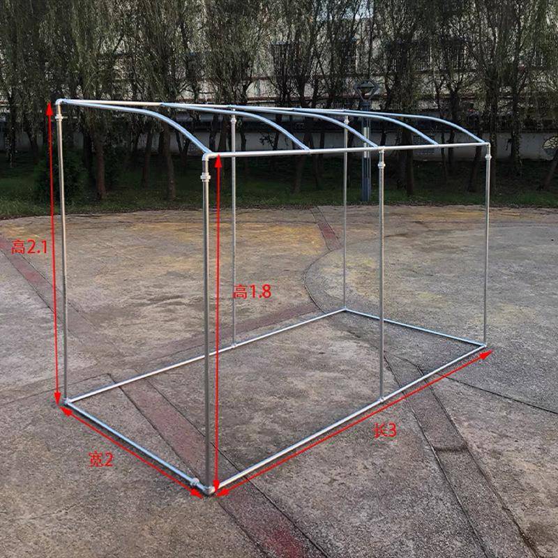 镀锌架钢管顶架子葡保温瓜果棚简易花架萄遮阳80816雨斜棚水管衣