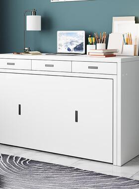 约现代多功能21269折叠隐形床休床柜床书桌组转合角书柜午一体办