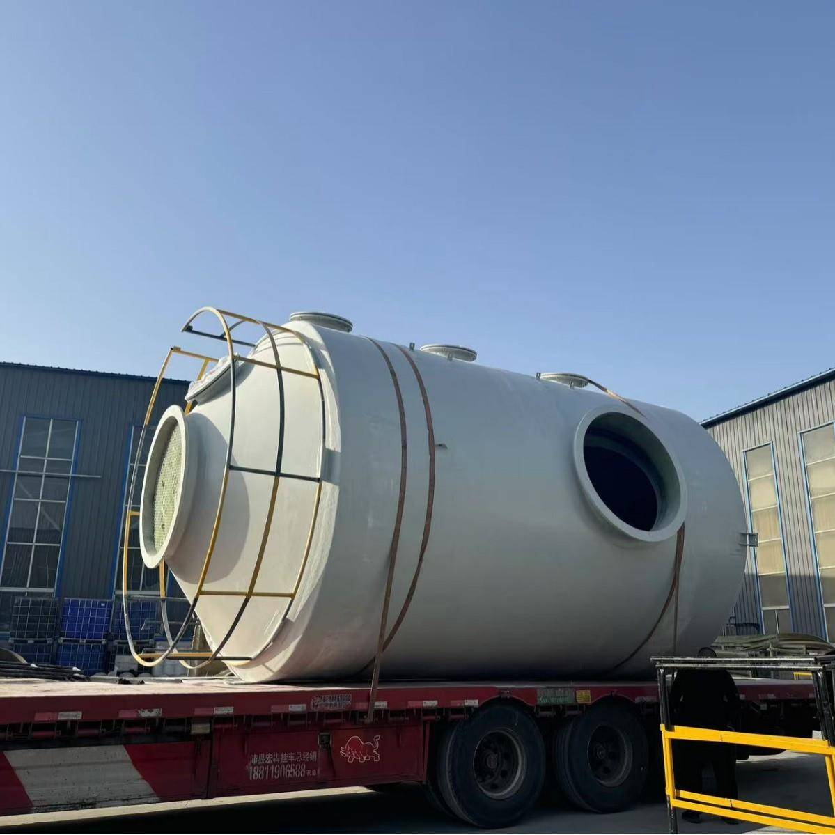 玻钢脱硫塔喷淋设塔酸雾吸附处塔JMV废气净化理备碱洗璃塔湿式除