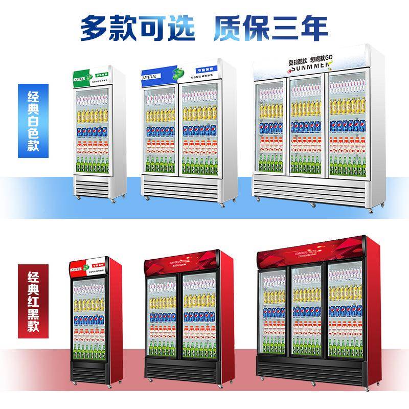 四686门冰箱用立式冰柜大容量商厨房四锈开门不钢双温冷冷冻藏保