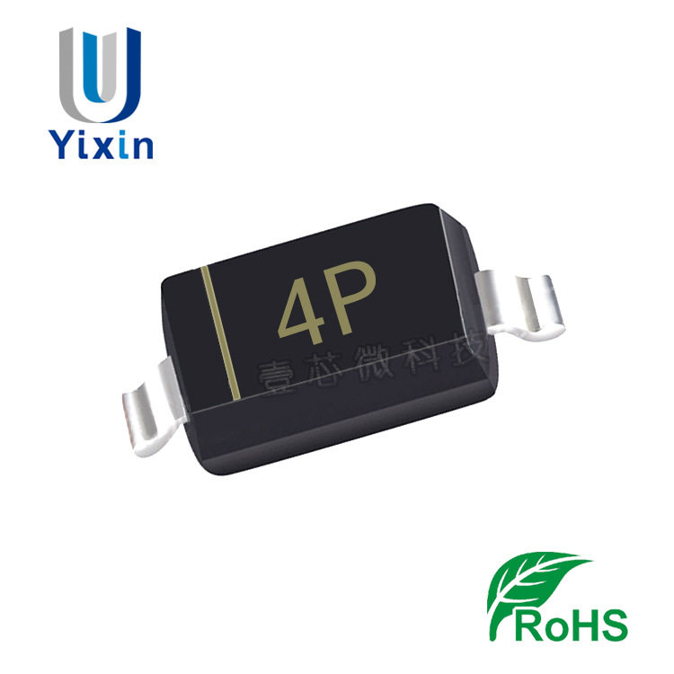 国产替代 MM1Z5V6 SOD-123 0.5W 5.6V 丝印4P 1206封装稳压二极管