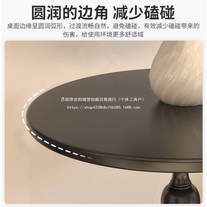 美复式古小茶几沙发厅边几客小户型铁艺小桌卧室圆床头小边桌WBI