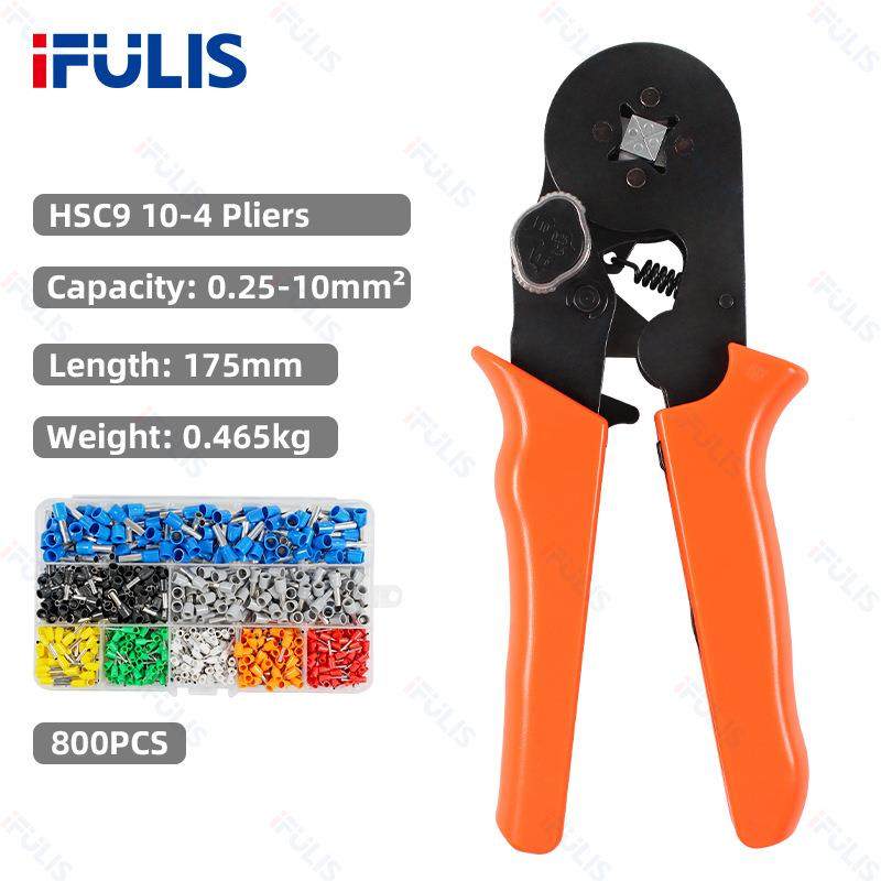 -HSCB104压线钳自调式VE管型压接钳冷压端子0形.HSC810-2针5-10mm