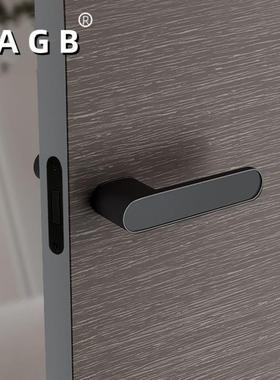 生态锁卧室门极简生态门室内KWY房间木门锁吸锁灰色磁静音锁锁门