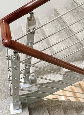 别扶墅自建房楼栏杆手学梯校304不钢穿线管锈立柱阳台楼梯方管穿