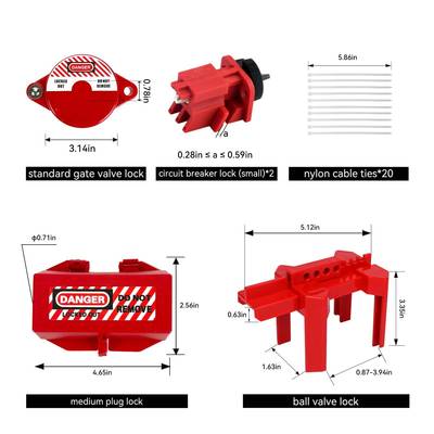 万包钧工业安手提锁具T35停工检修套装包安全挂LOGO便携锁工具全