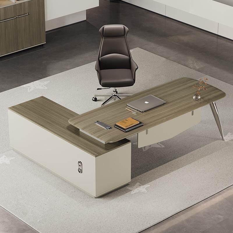 办公桌简约现代经理室家具管桌子单人电公脑桌74642老板总办裁桌