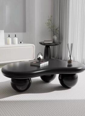 款墩墩黑色云朵茶新几家用小户BCT型几法圆式轻奢边现代简约网红