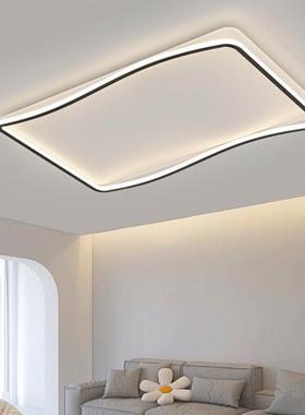 新款超薄ld亮长方形客灯现45743超代简约大气全光谱餐厅极厅简e卧