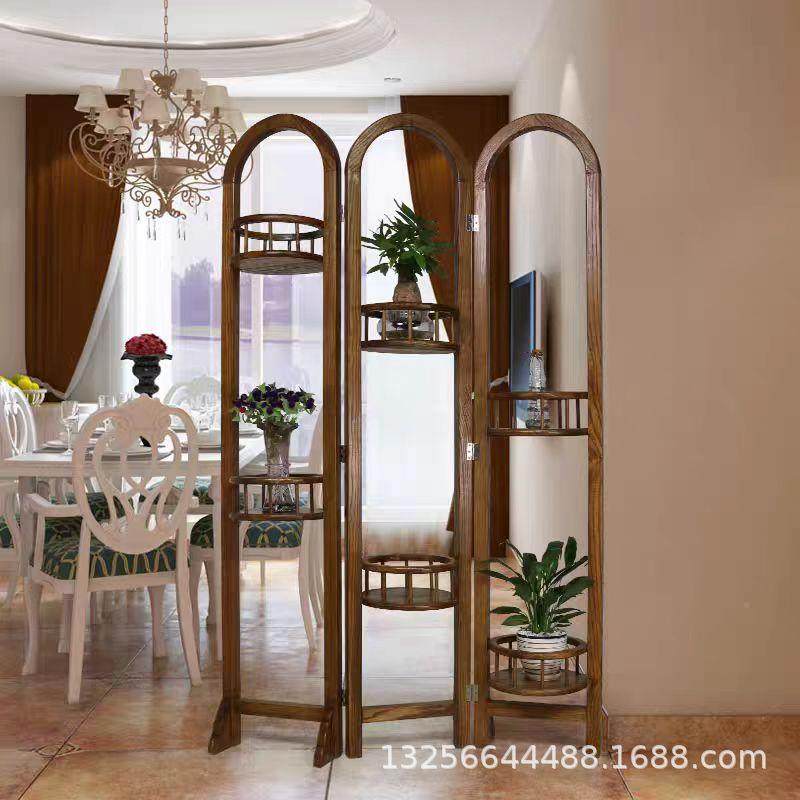 老榆折叠屏风花架村厅隔断12-0折乡叠屏玄关客原木屏风办公木室实,基础建材,屏风,淘宝优惠券,粉丝福利购,淘宝优惠卷