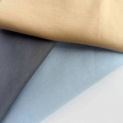 80QAF支丝棉拉架光双面170g棉氨汗布高支T恤子服饰裙布料