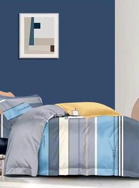 纯棉四件套全25417棉磨毛加厚床单被斜秋套冬四件套全棉纹家直厂