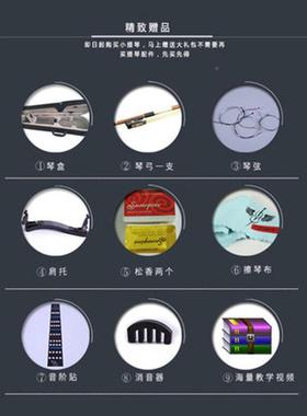 童znM13740台氏提琴初学乐器初学者小提琴专者业级手工实木儿小成