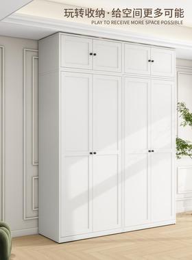 简钢制12965衣柜家用卧室易约组装出租小房用经济型户型简组合柜