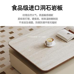 岩板电视茶几新组柜合款 墙边柜矮柜 客厅家中用奶油古风4630落地式